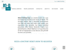 Tablet Screenshot of mbodmedicalspa.com